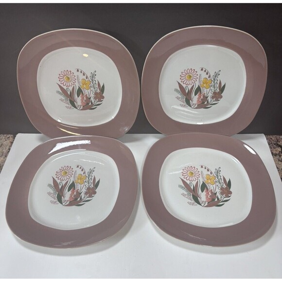 Vintage Taylor Smith Taylor Conversation Nassau Dinnerware Plate 10" 1950's MCM - Picture 1 of 5
